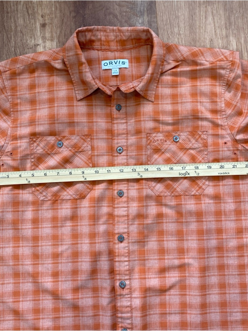 Lot 2 ORVIS Tech Work Shirt Mens Large Button Up Short Sleeve Polyester - Picture 4 of 15